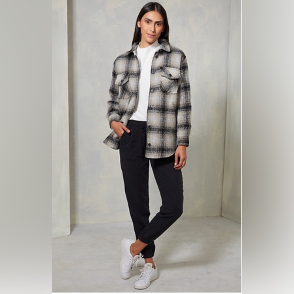 Thread & supply plaid shacket
